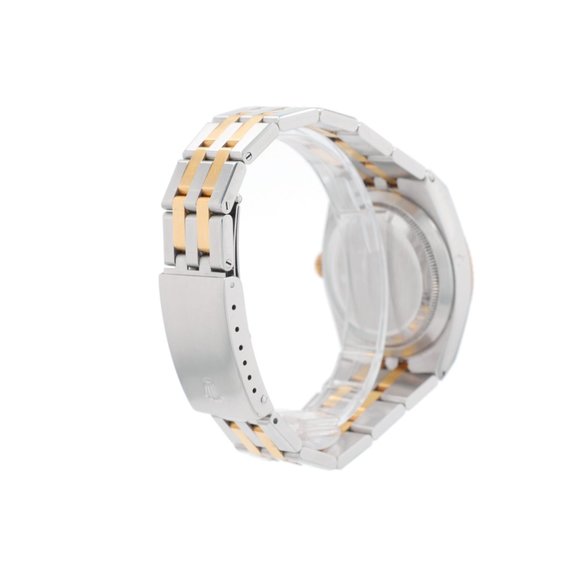 Rolex Datejust 17013 36mm Champagne Index Dial Fluted Bezel Integrated Band - Picture 6 of 10